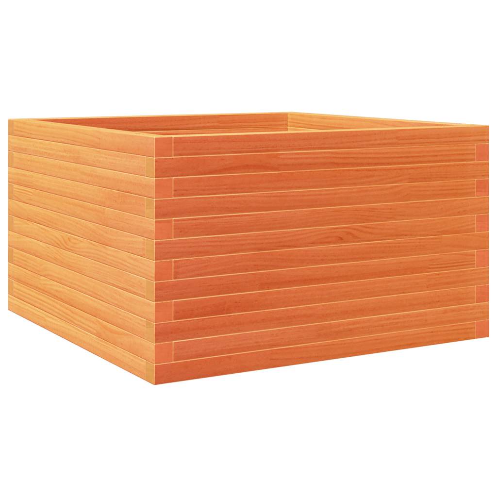 VidaXL Plantenbak 80x80x46 cm massief groenenhout wasbruin