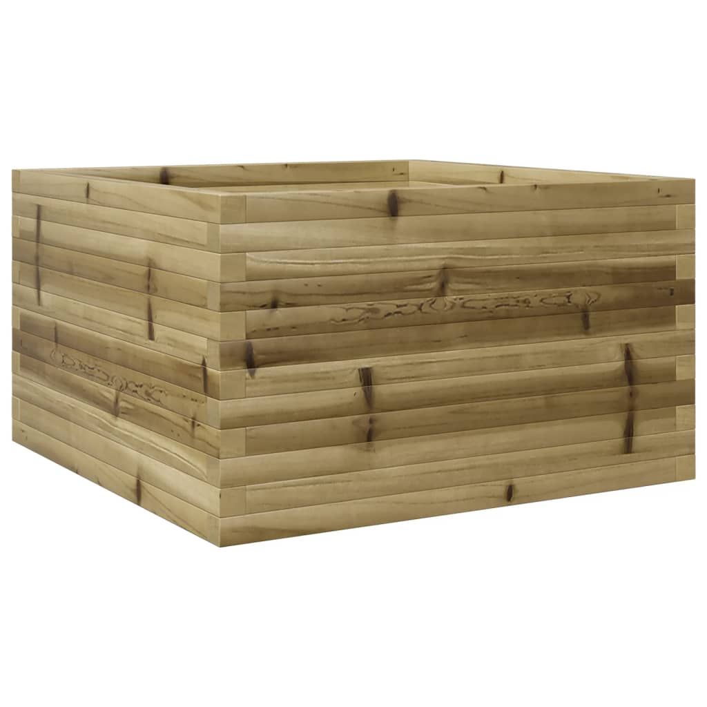 VidaXL Plantenbak 80x80x46 cm geïmpregneerd groenenhout