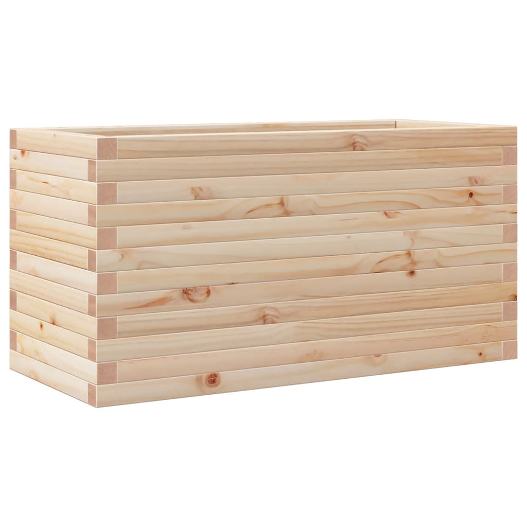 Vidaxl plantenbak 90x40x46 cm massief grenenhout