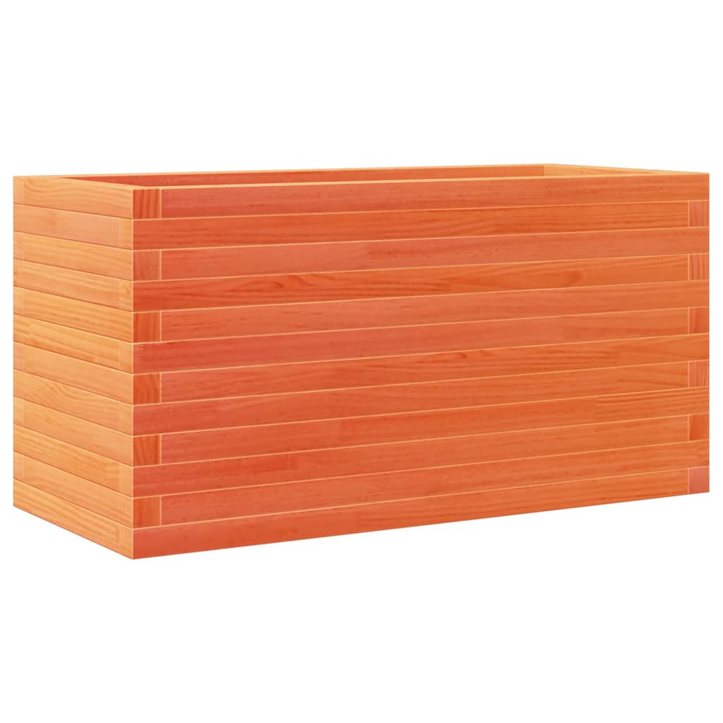 VidaXL Plantenbak 90x40x46 cm massief groenhout wasbruin