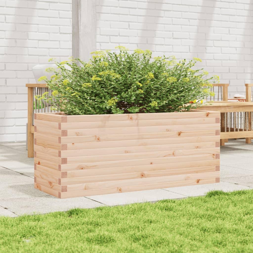 VidaXL Plantenbak 110x40x46 cm massief groenhout