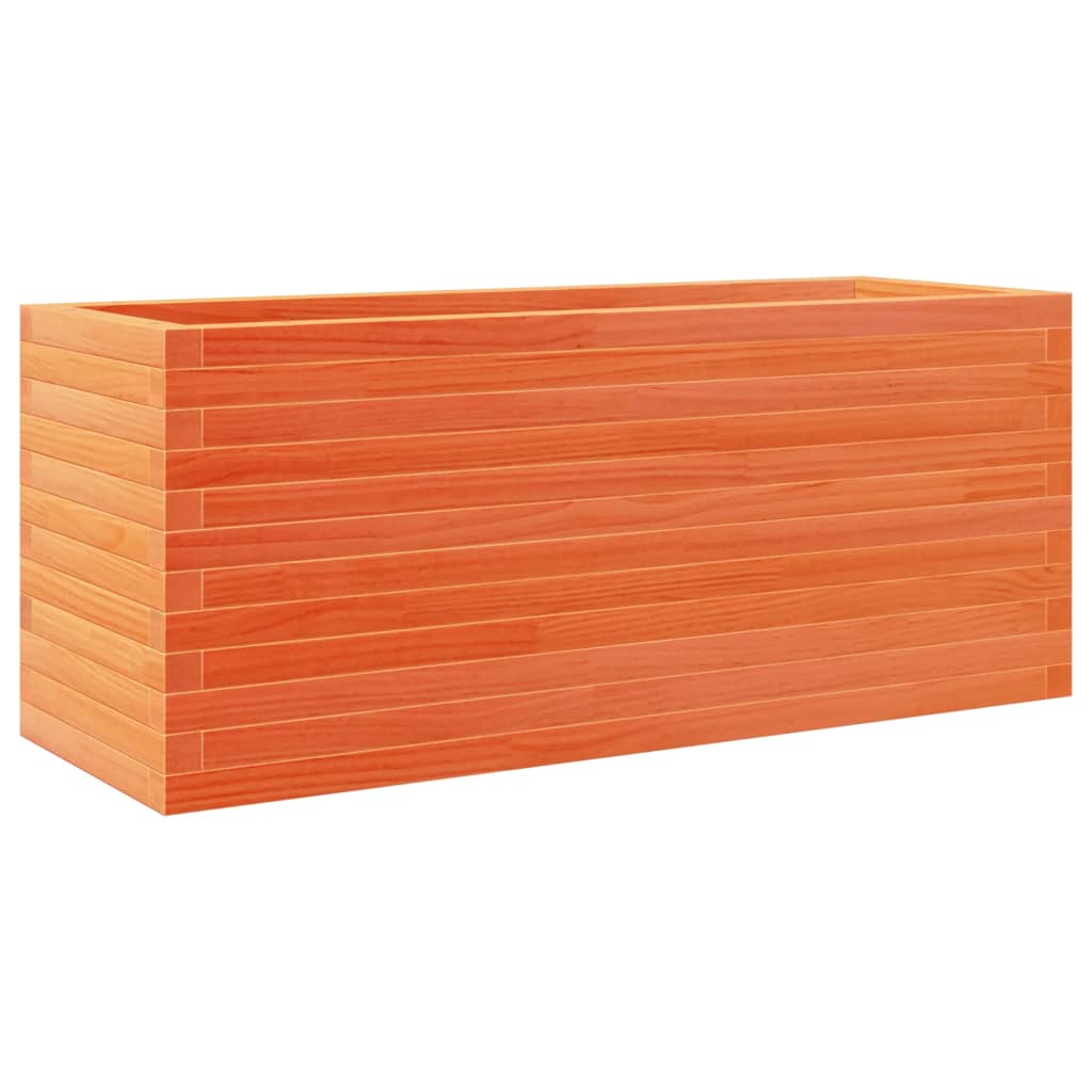 VidaXL Plantenbak 110x40x46 cm massief groenenhout wasbruin