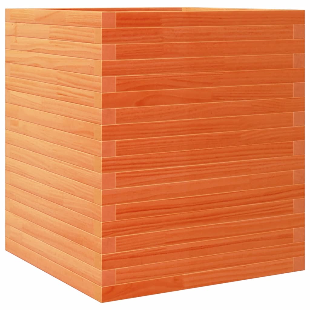 VidaXL Plantenbak 60x60x68,5 cm massief groenhout wasbruin