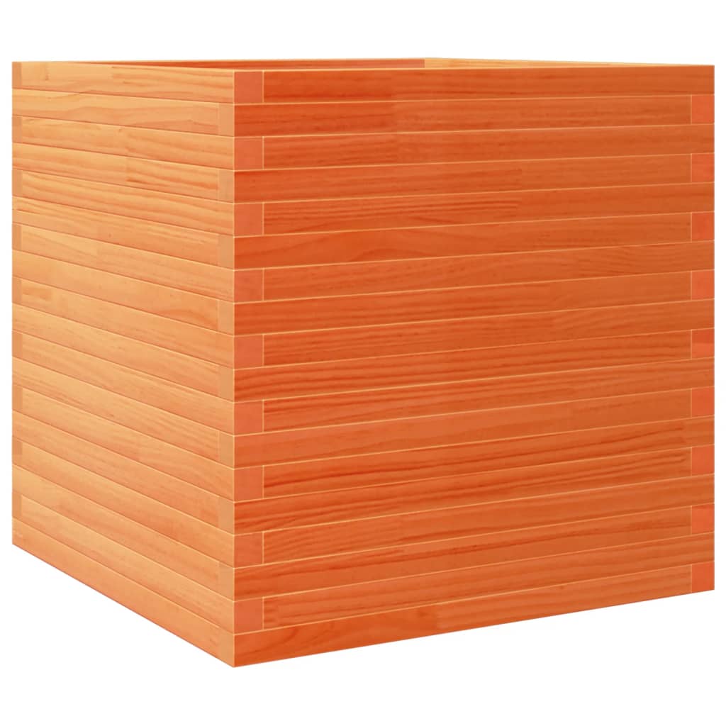 VidaXL Plantenbak 70x70x68,5 cm massief groenenhout wasbruin