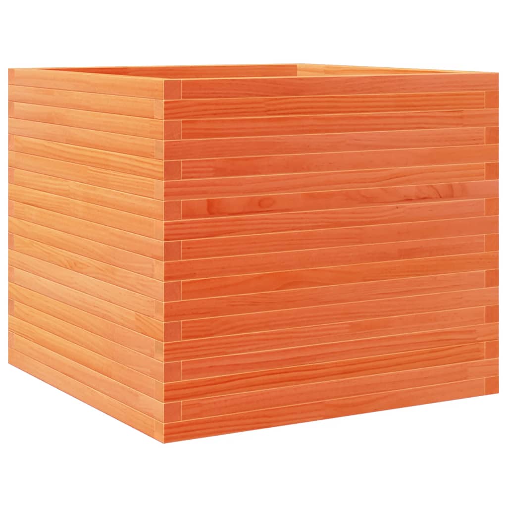 VidaXL Plantenbak 80x80x68,5 cm massief groenhout wasbruin