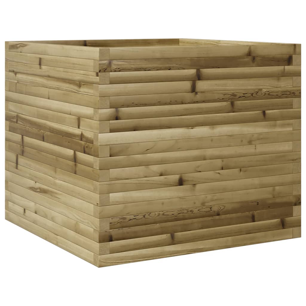 VidaXL Plantenbak 80x80x68,5 cm geïmpregneerd groenenhout