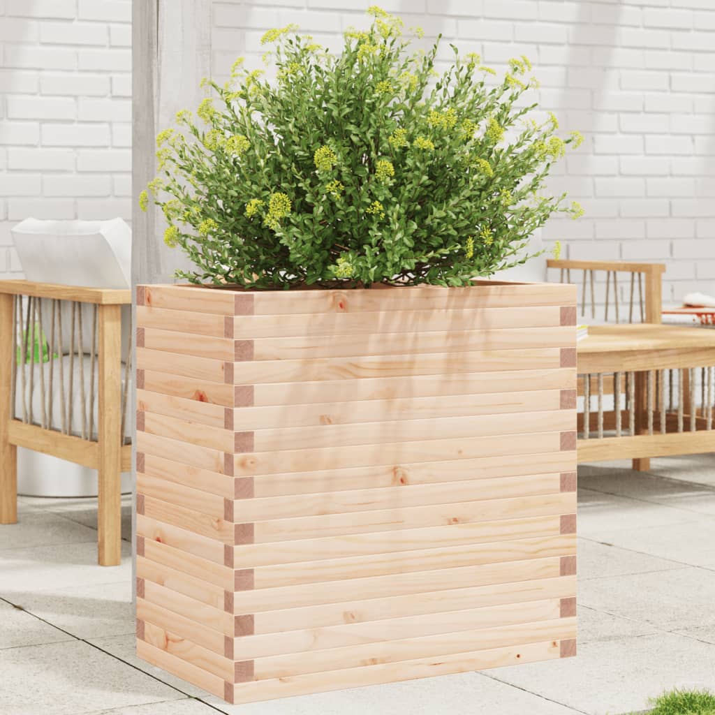 VidaXL Plantenbak 70x40x68,5 cm massief groenhout