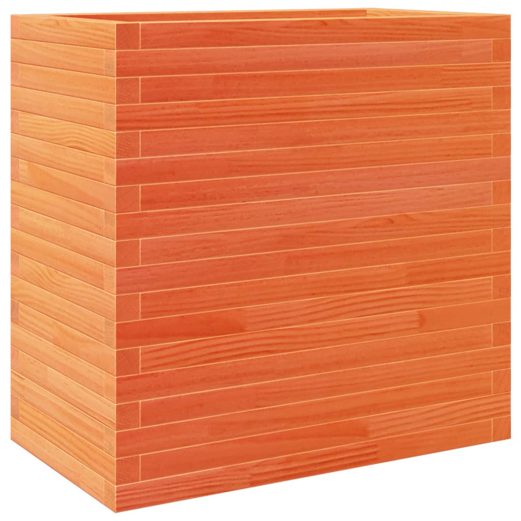 VidaXL Plantenbak 70x40x68,5 cm massief groenhout wasbruin