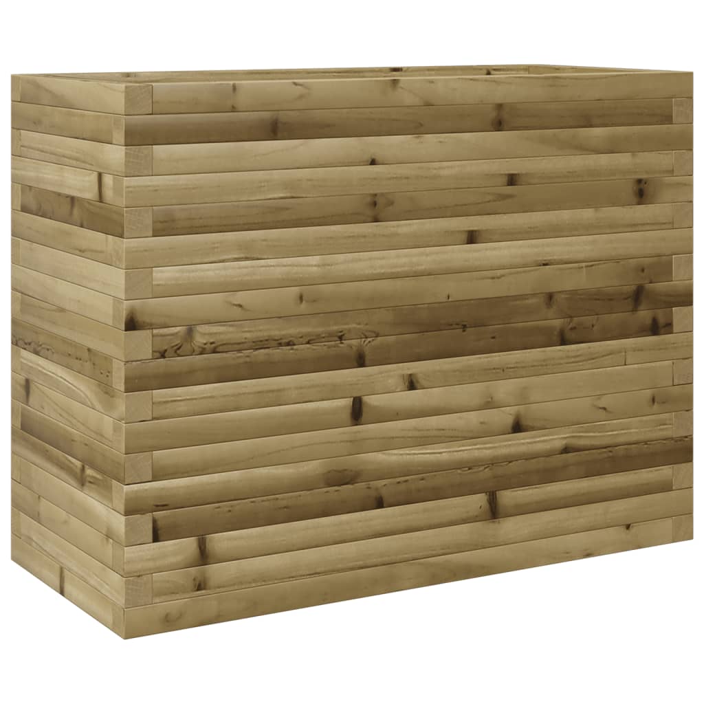 VidaXL Plantenbak 90x40x68,5 cm geïmpregneerd groenenhout