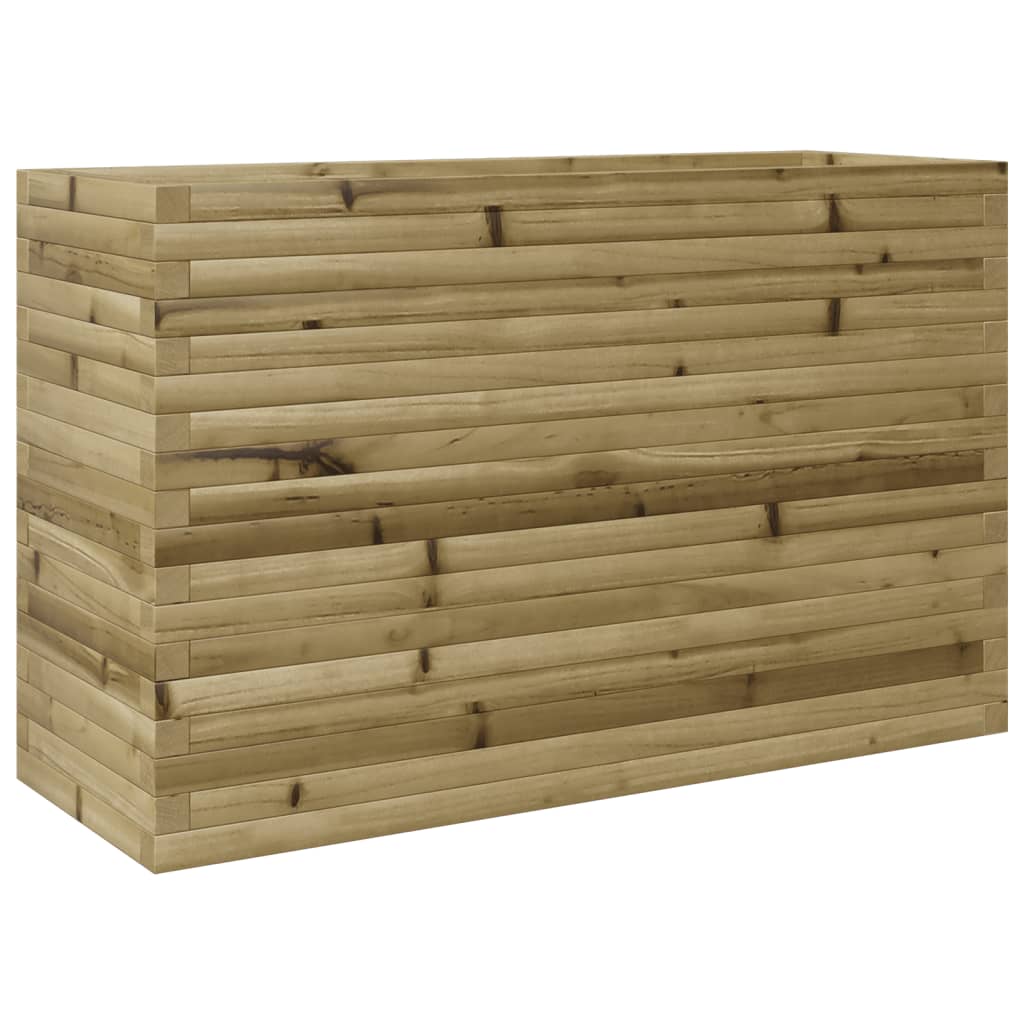 VidaXL Plantenbak 110x40x68,5 cm geïmpregneerd groenenhout