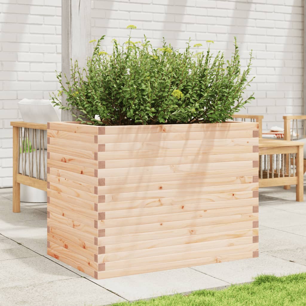 VidaXL Plantenbak 90x60x68,5 cm massief groenhout