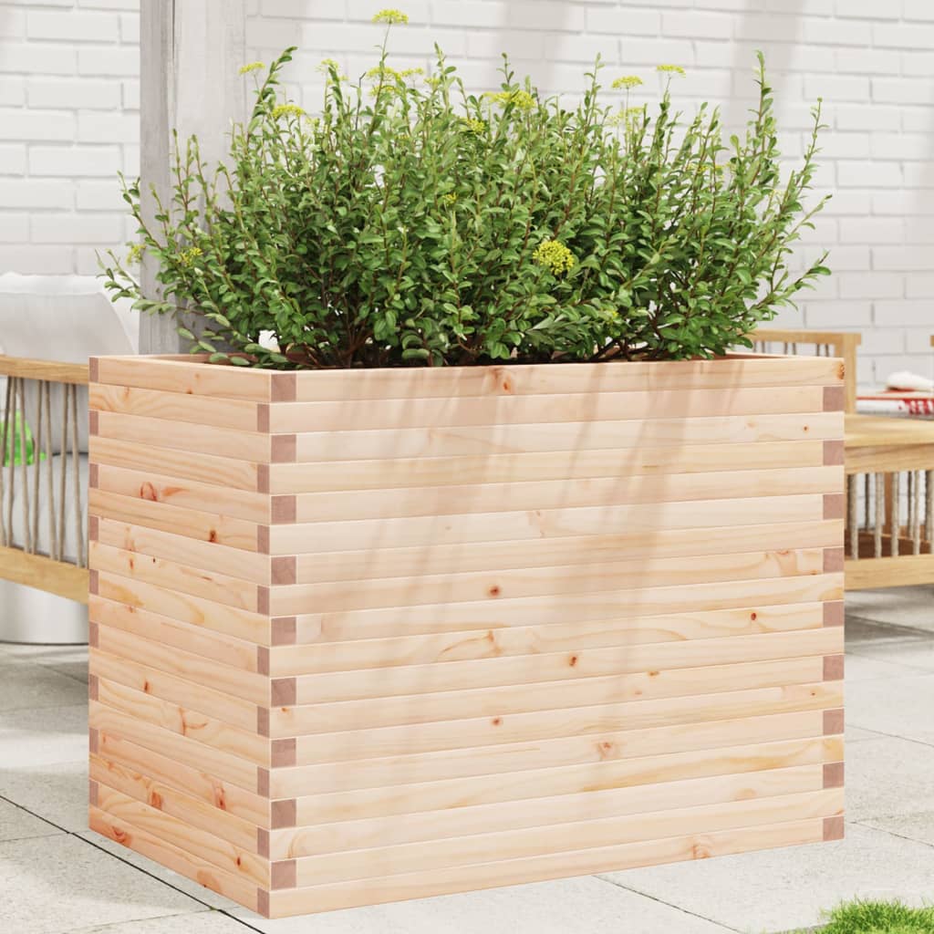 VidaXL Plantenbak 90x60x68,5 cm massief groenhout