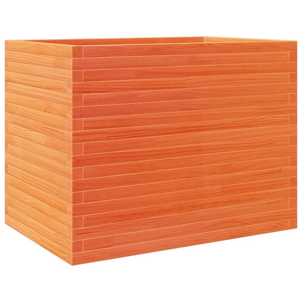 VidaXL Plantenbak 90x60x68,5 cm massief groenhout wasbruin