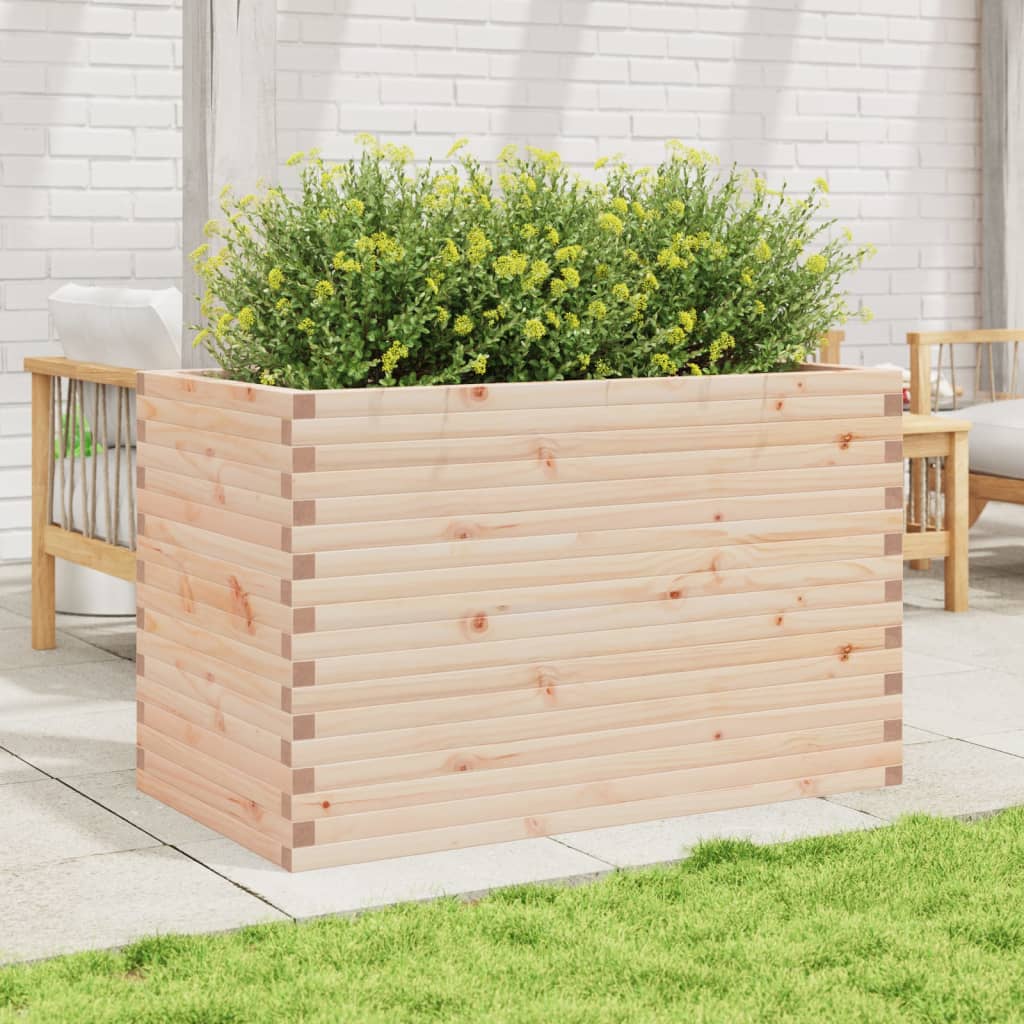 VidaXL Plantenbak 110x60x68,5 cm massief groenhout
