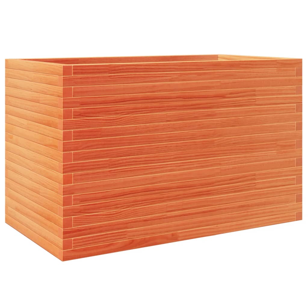 VidaXL Plantenbak 110x60x68,5 cm massief groenhout wasbruin