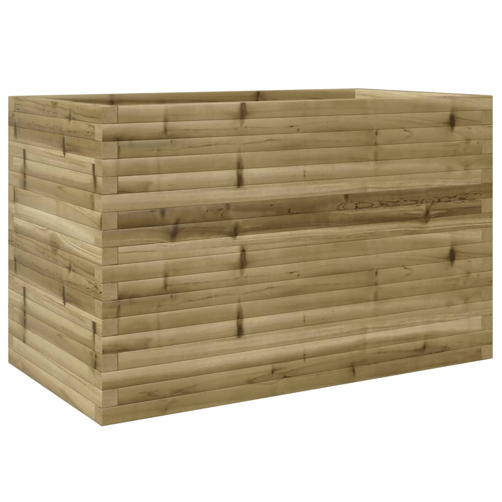 VidaXL Plantenbak 110x60x68,5 cm geïmpregneerd groenenhout