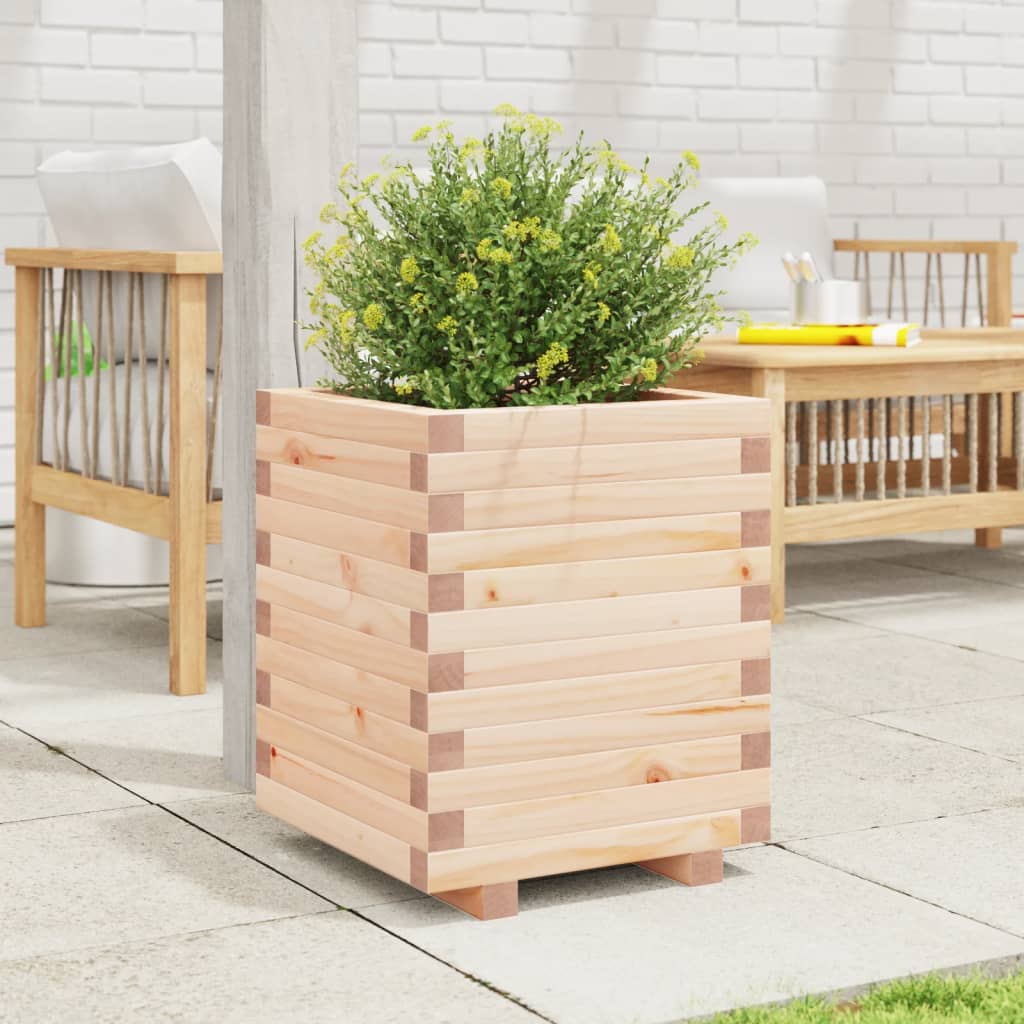 VidaXL Plantenbak 40x40x49,5 cm massief groenhout