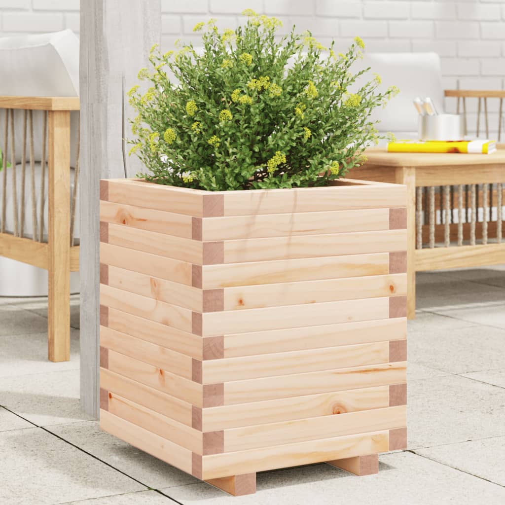 VidaXL Plantenbak 40x40x49,5 cm massief groenhout