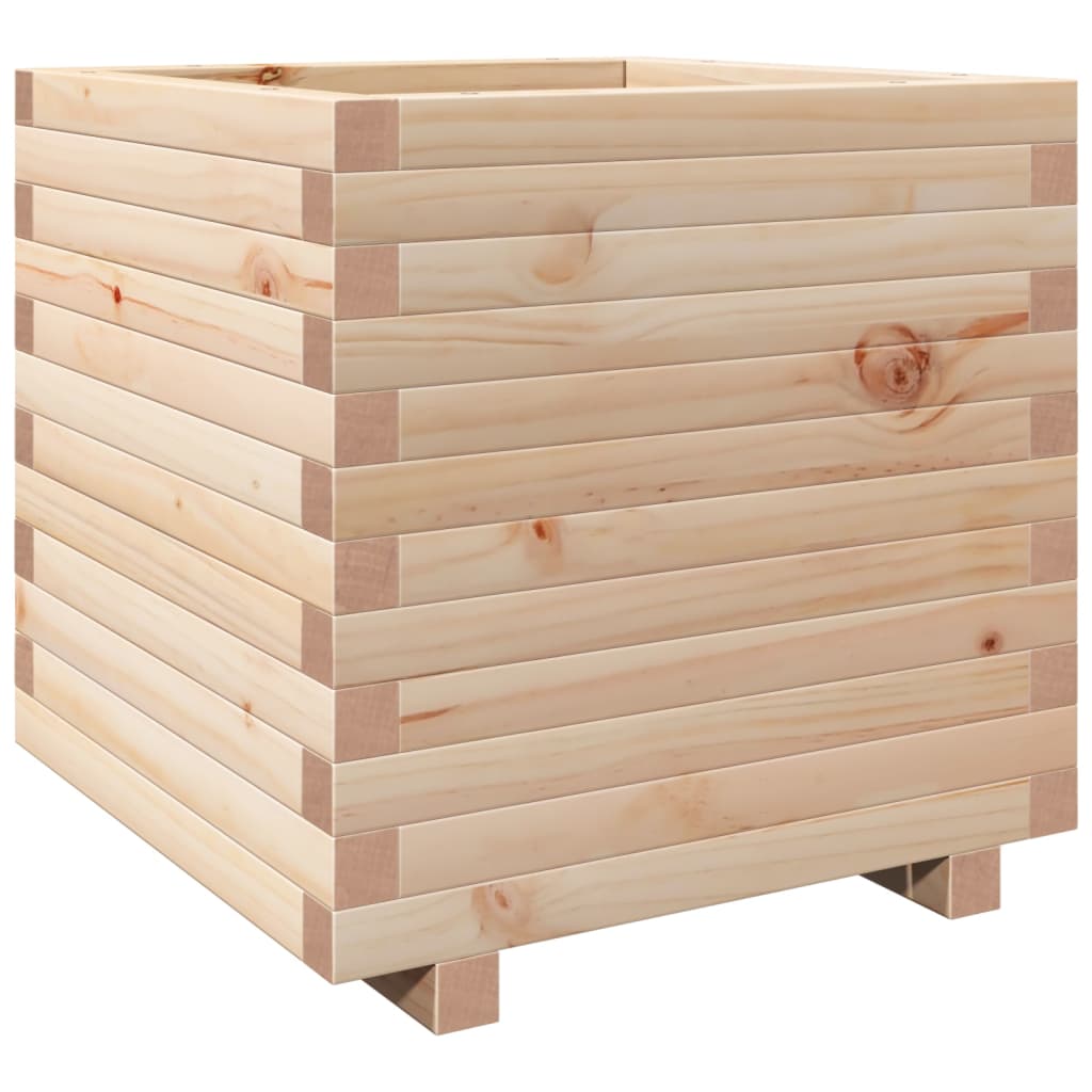VidaXL Plantenbak 50x50x49,5 cm massief groenhout