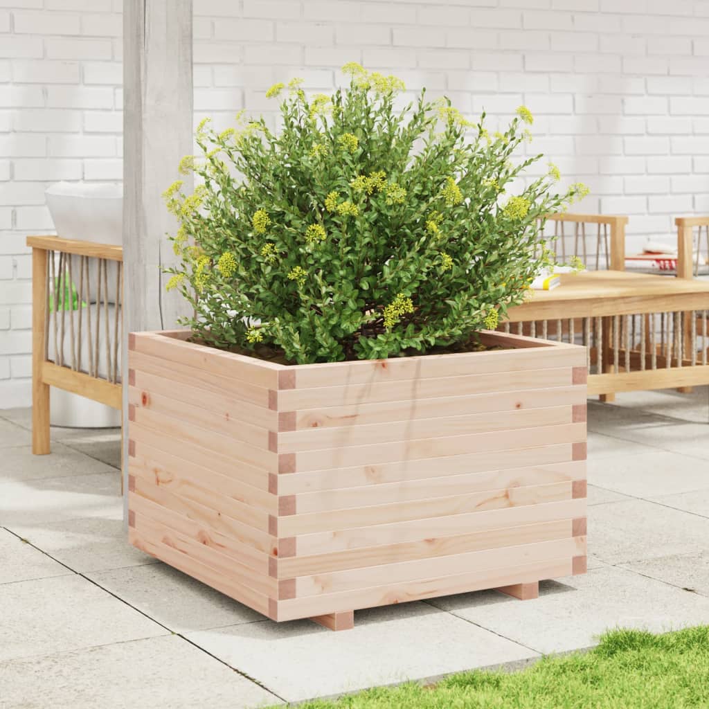 VidaXL Plantenbak 70x70x49,5 cm massief groenhout