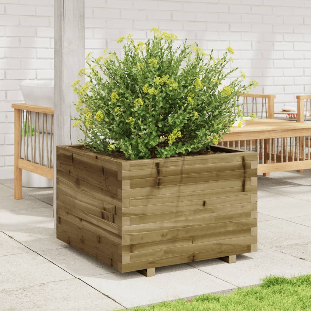 Vidaxl plantenbak 70x70x49,5 cm geïmpregneerd grenenhout