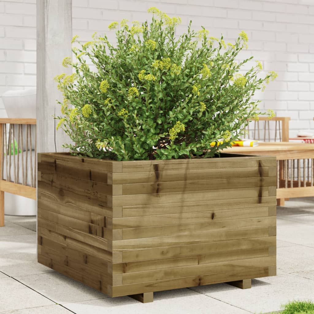Vidaxl plantenbak 70x70x49,5 cm geïmpregneerd grenenhout