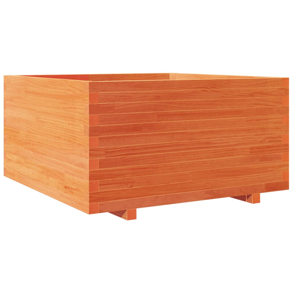 VidaXL Plantenbak 90x90x49,5 cm massief groenenhout wasbruin