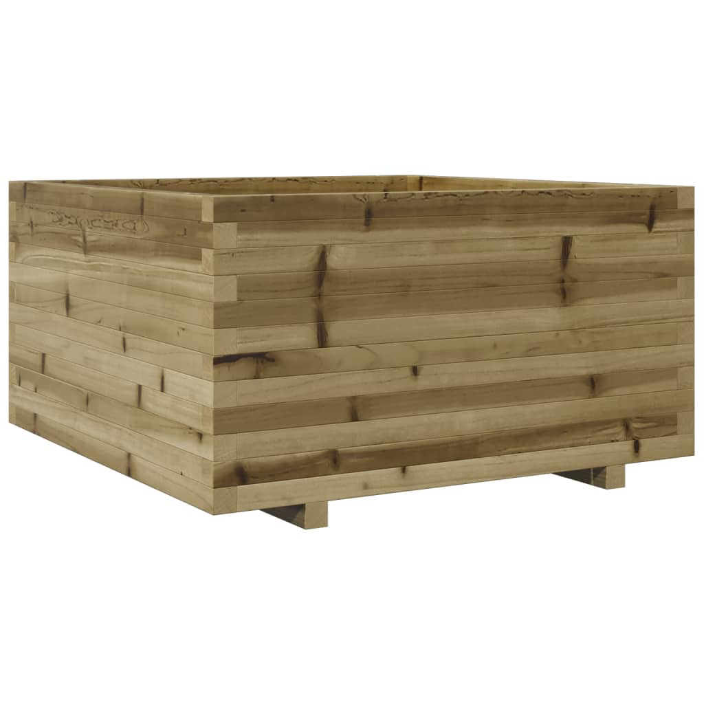 VidaXL Plantenbak 90x90x49,5 cm geïmpregneerd groenenhout