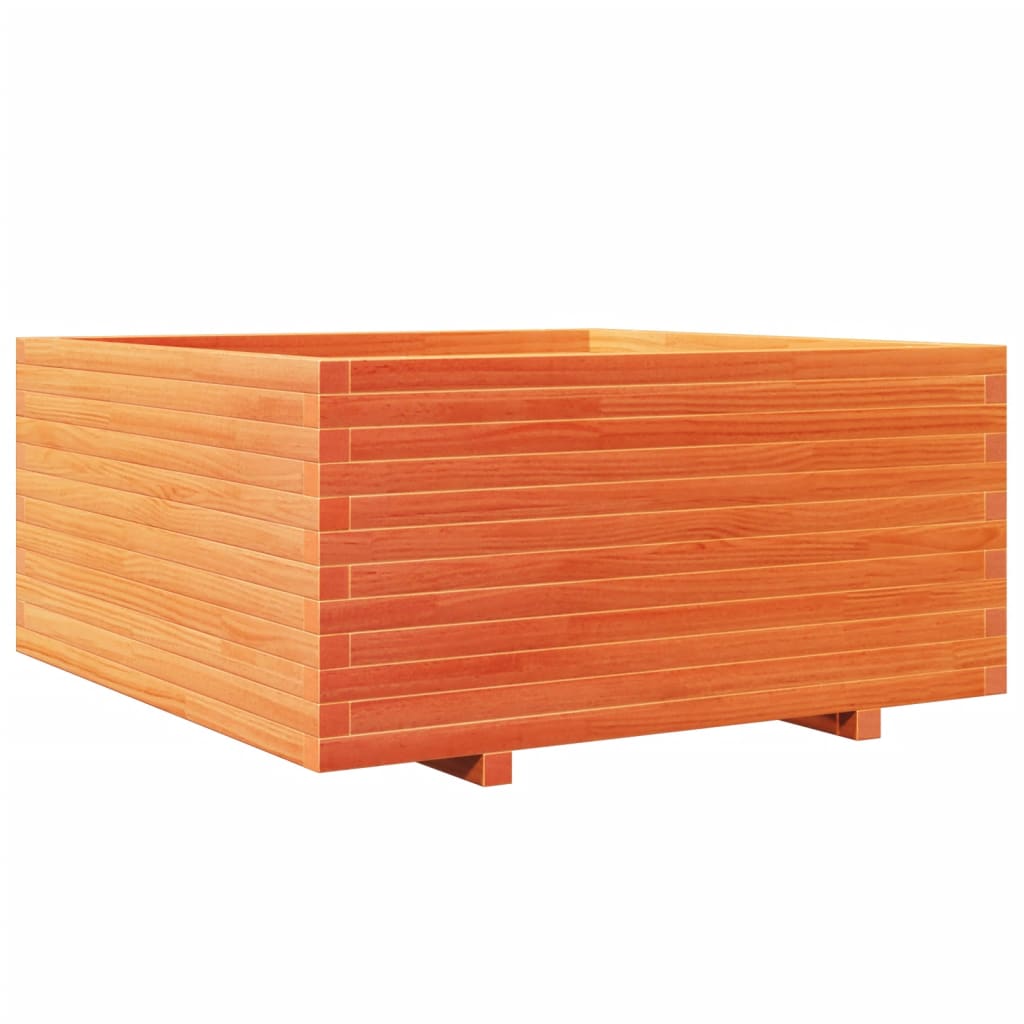 VidaXL Plantenbak 100x100x49,5 cm massief groenenhout wasbruin