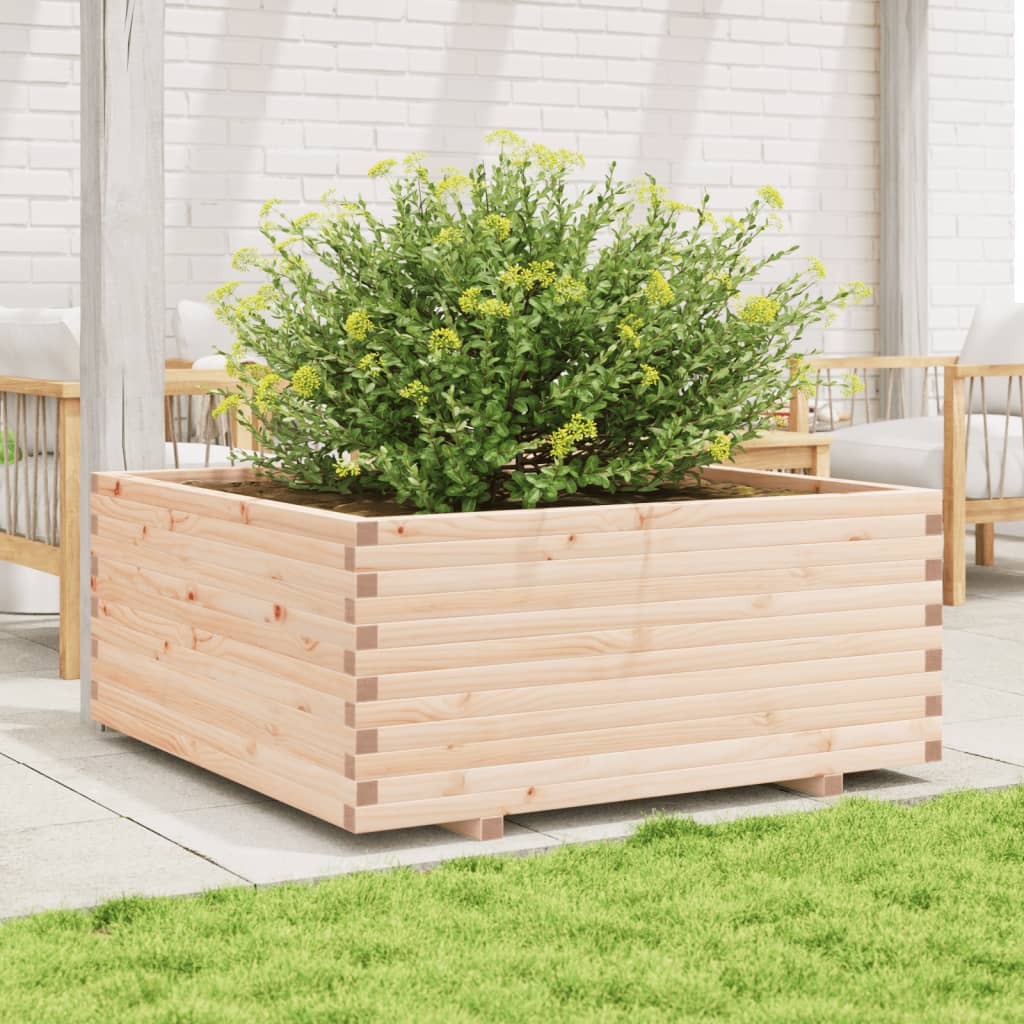 VidaXL Plantenbak 110x110x49,5 cm massief groenhout