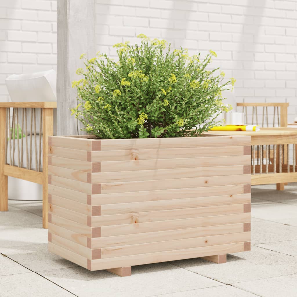 VidaXL Plantenbak 70x40x49,5 cm massief groenhout