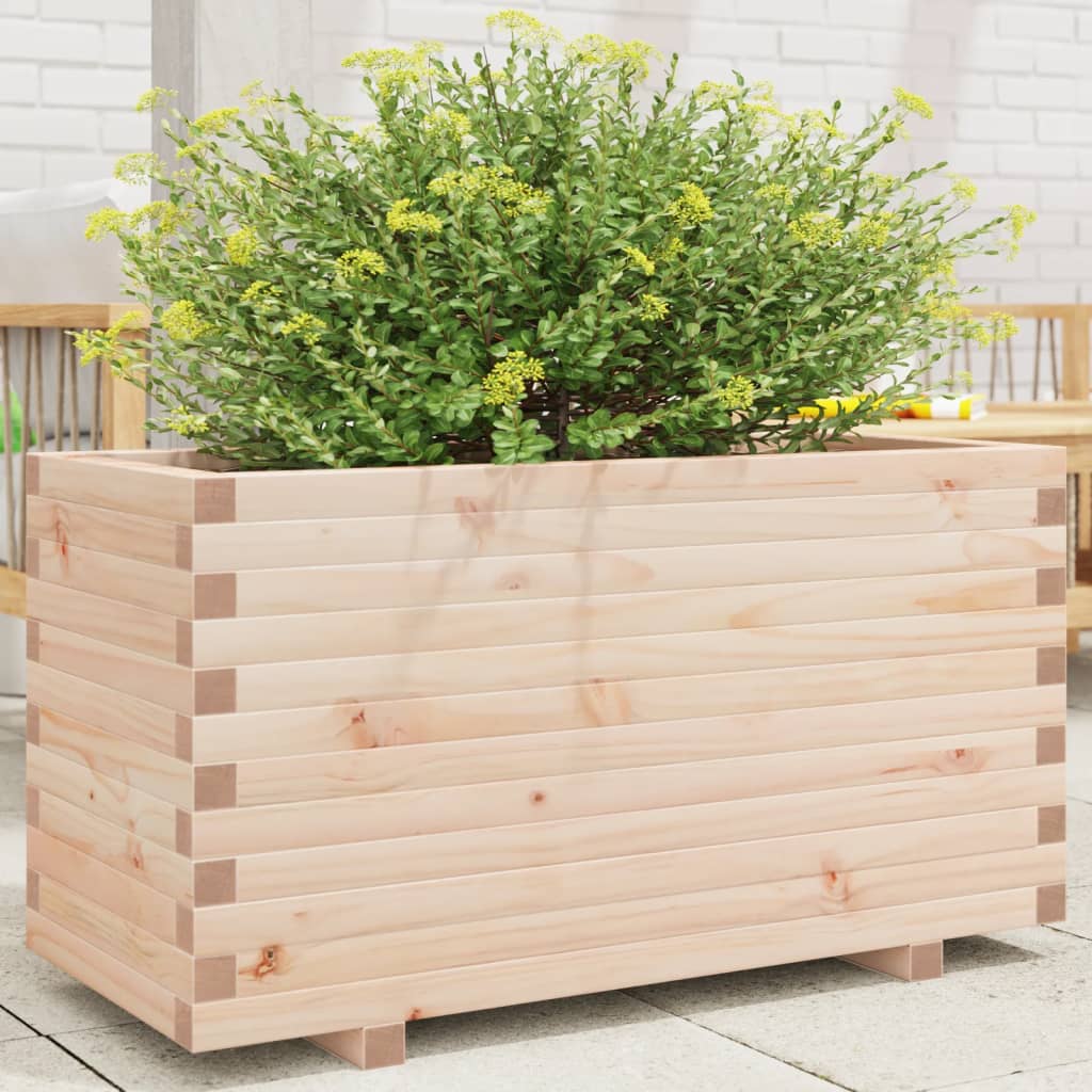 VidaXL Plantenbak 90x40x49,5 cm massief groenhout