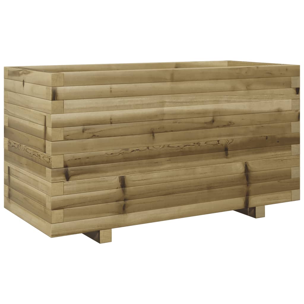 VidaXL Plantenbak 90x40x49,5 cm geïmpregneerd groenenhout
