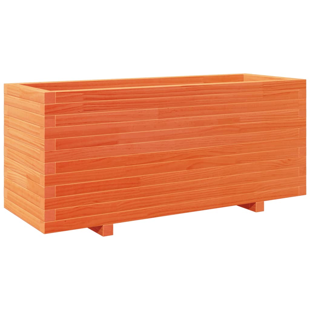 VidaXL Plantenbak 110x40x49,5 cm massief groenhout wasbruin