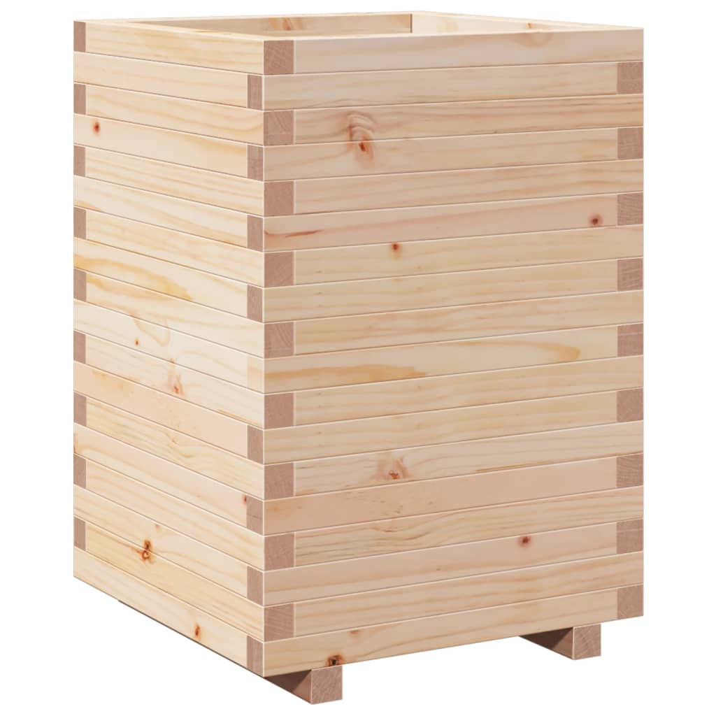 VidaXL Plantenbak 50x50x72,5 cm massief groenhout