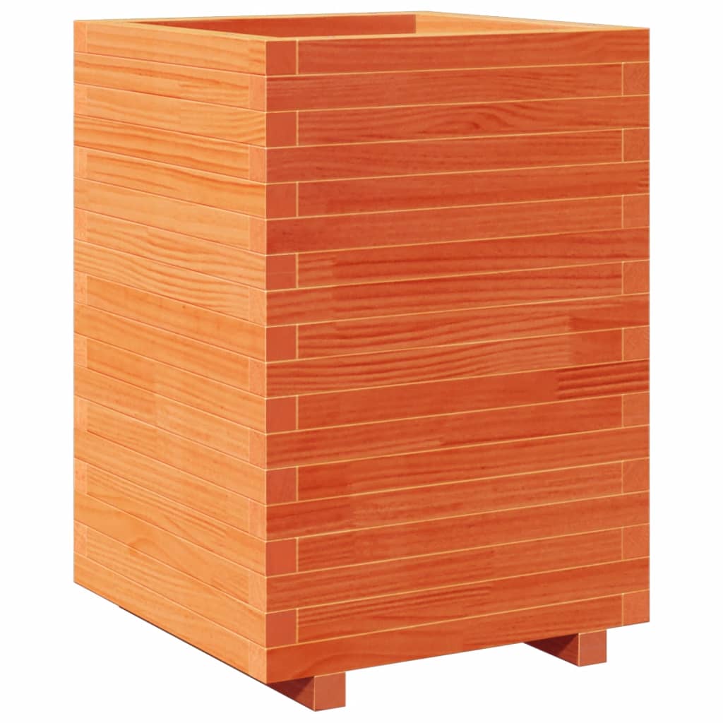 VidaXL Plantenbak 50x50x72,5 cm massief groenhout wasbruin
