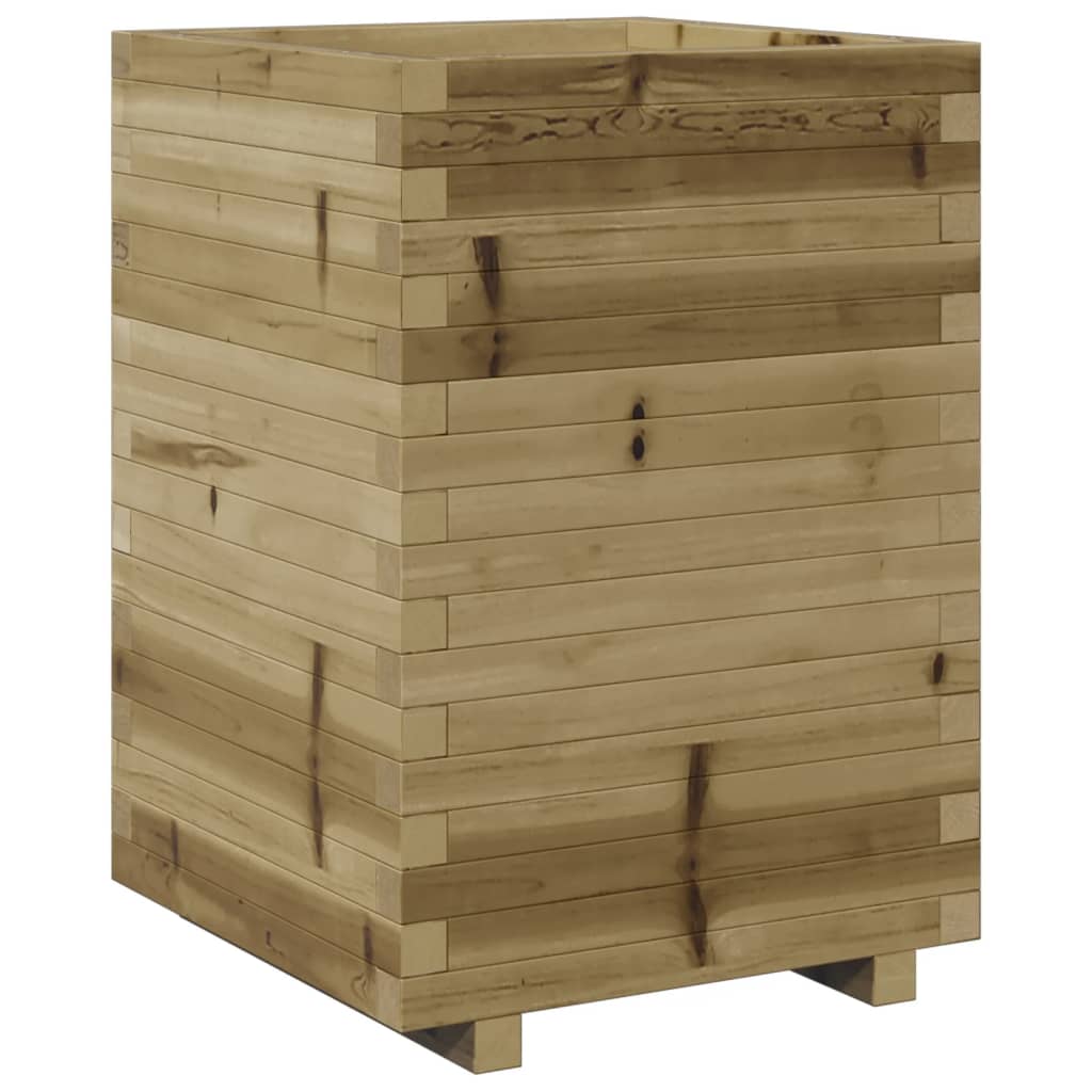 VidaXL Plantenbak 50x50x72,5 cm geïmpregneerd groenenhout
