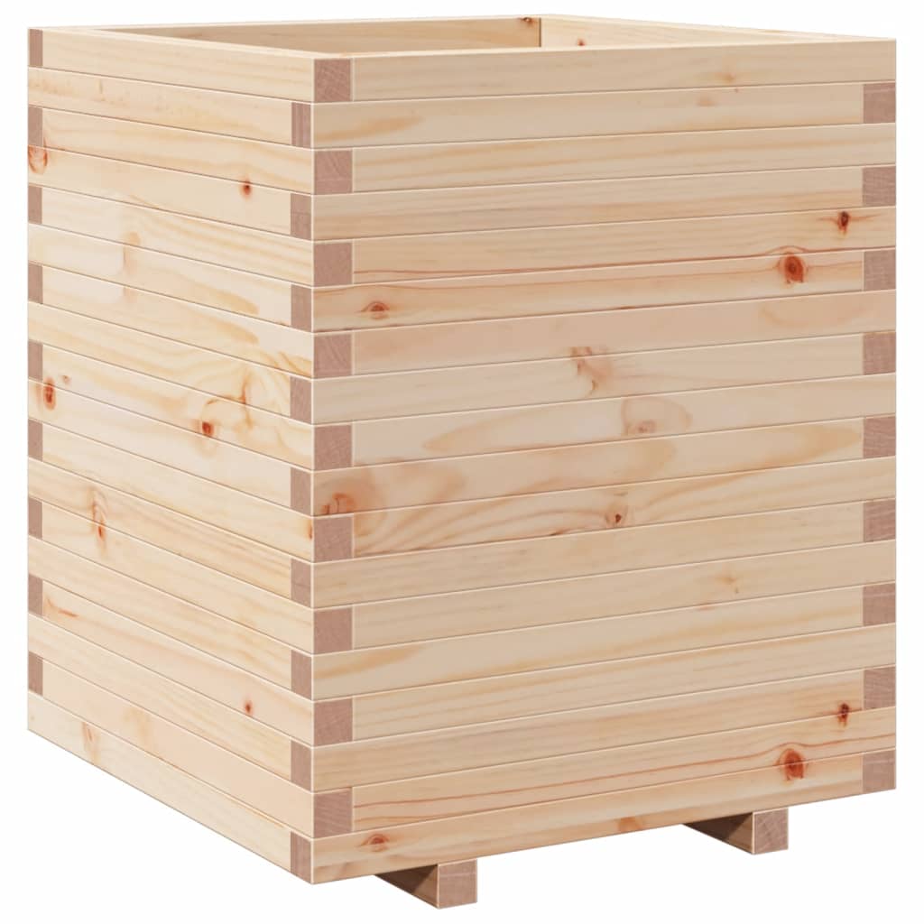 VidaXL Plantenbak 60x60x72,5 cm massief groenhout