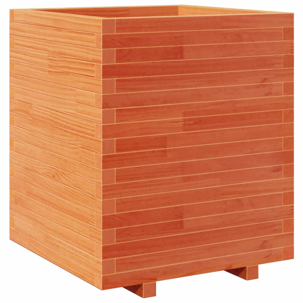 VidaXL Plantenbak 60x60x72,5 cm massief groenhout wasbruin