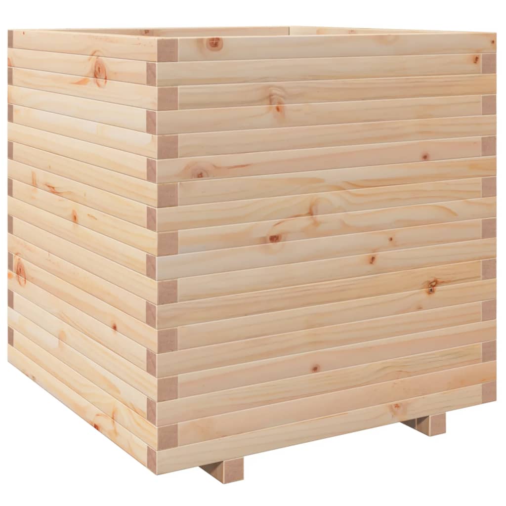 VidaXL Plantenbak 70x70x72,5 cm massief groenhout