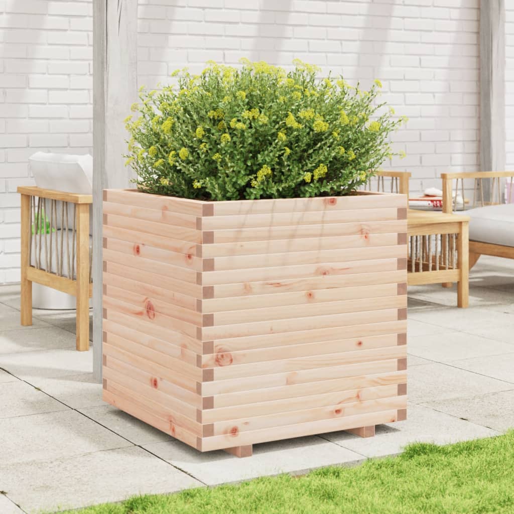 VidaXL Plantenbak 70x70x72,5 cm massief groenhout