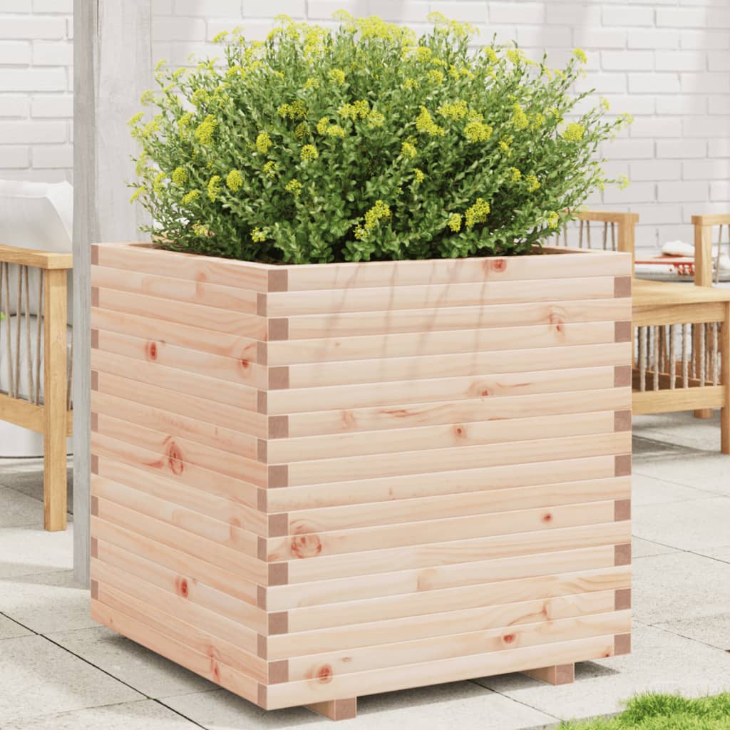 VidaXL Plantenbak 70x70x72,5 cm massief groenhout