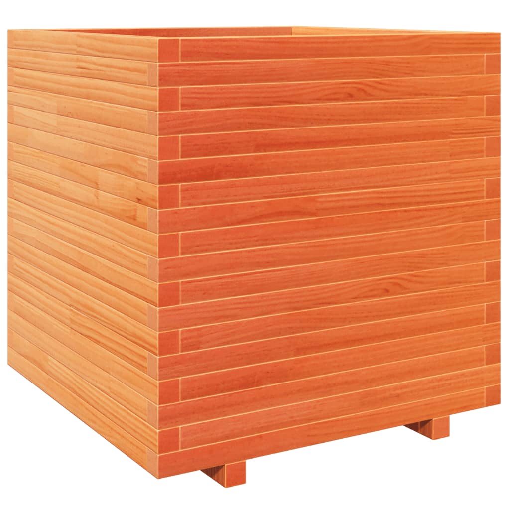 VidaXL Plantenbak 70x70x72,5 cm massief groenenhout wasbruin