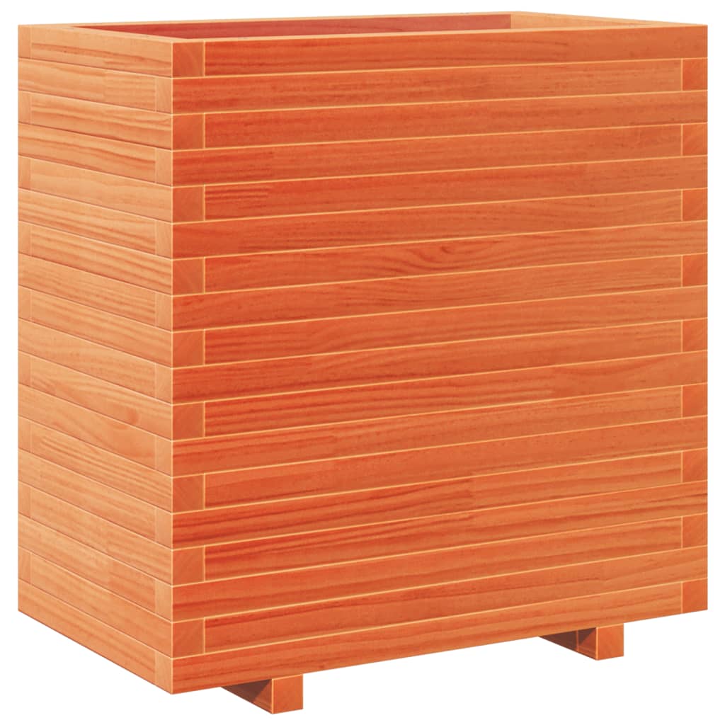 VidaXL Plantenbak 70x40x72,5 cm massief groenenhout wasbruin