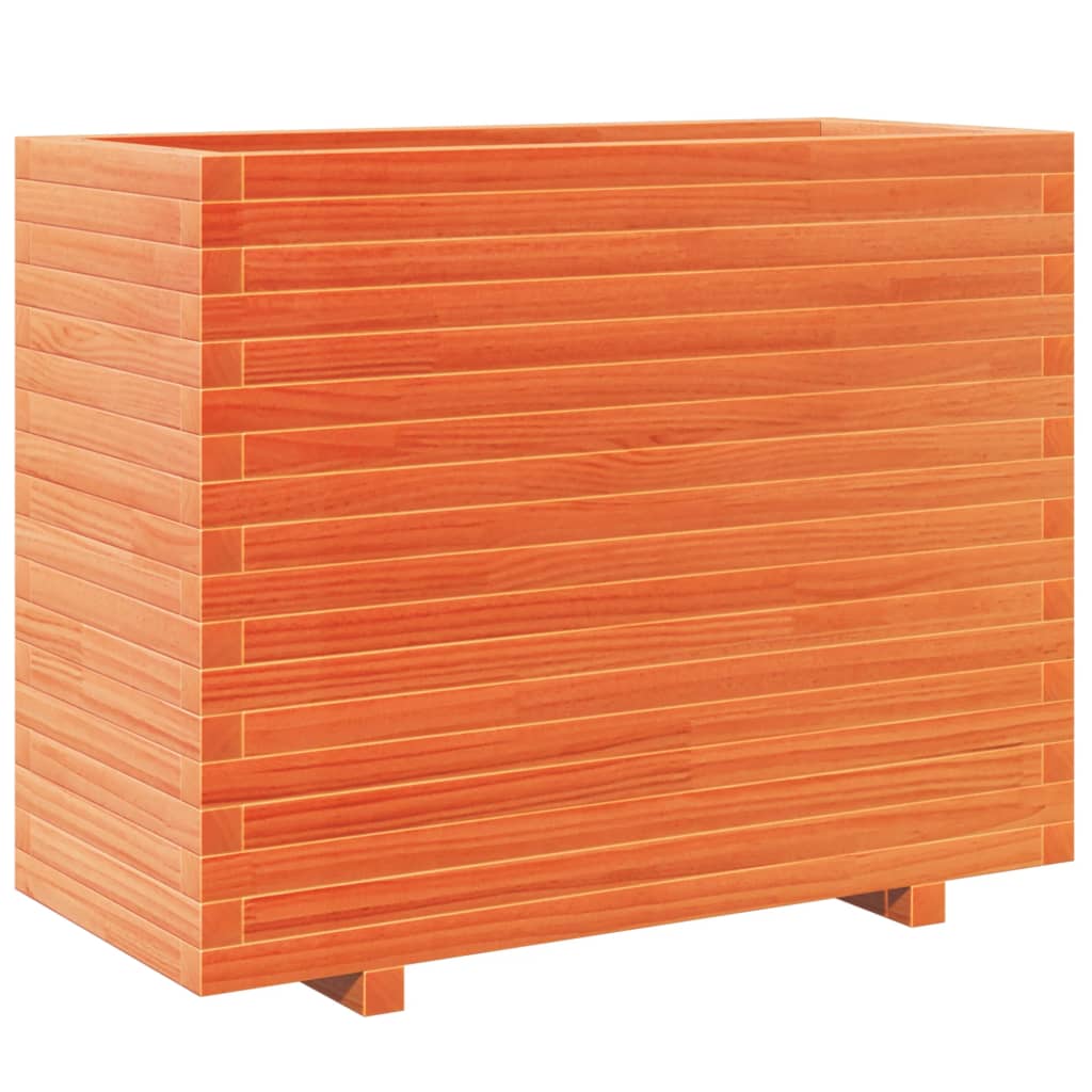 VidaXL Plantenbak 90x40x72,5 cm massief groenenhout wasbruin