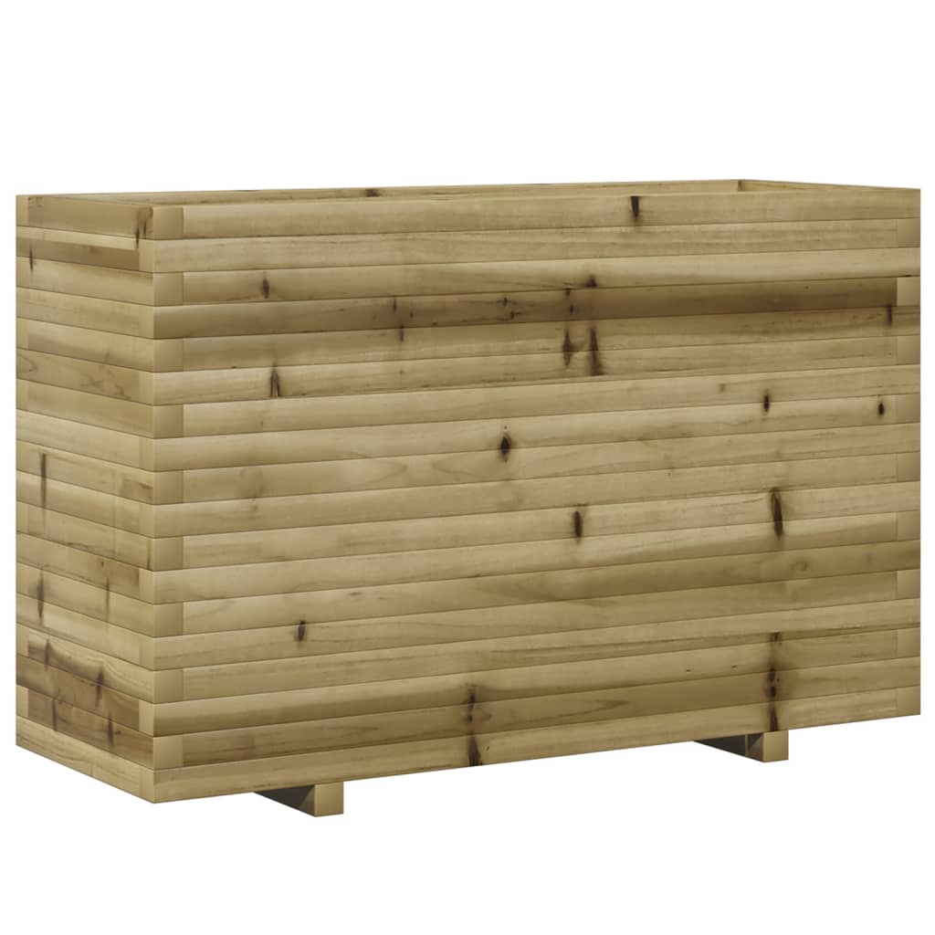 VidaXL Plantenbak 110x40x72,5 cm geïmpregneerd groenenhout