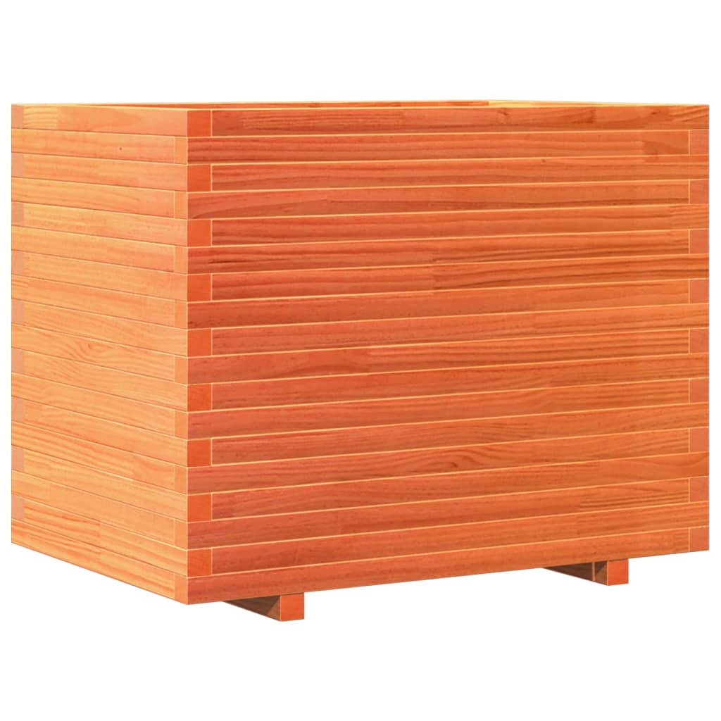 VidaXL Plantenbak 90x60x72,5 cm massief groenhout wasbruin