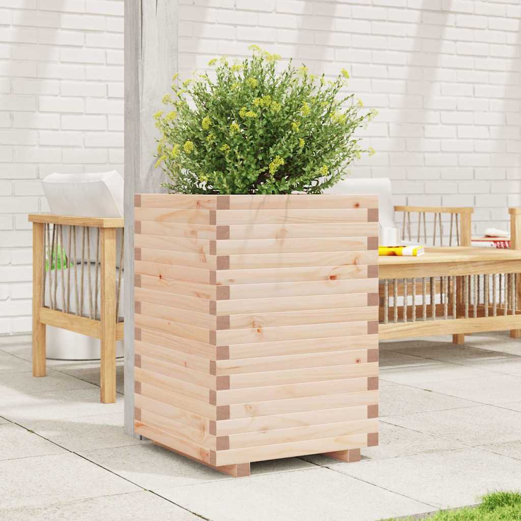 VidaXL Plantenbak 50x50x72 cm massief groenhout