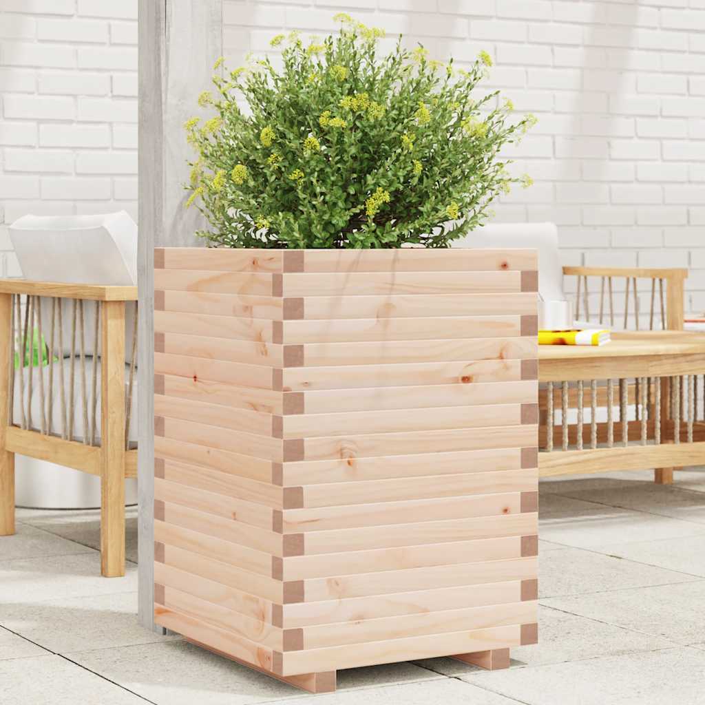 VidaXL Plantenbak 50x50x72 cm massief groenhout