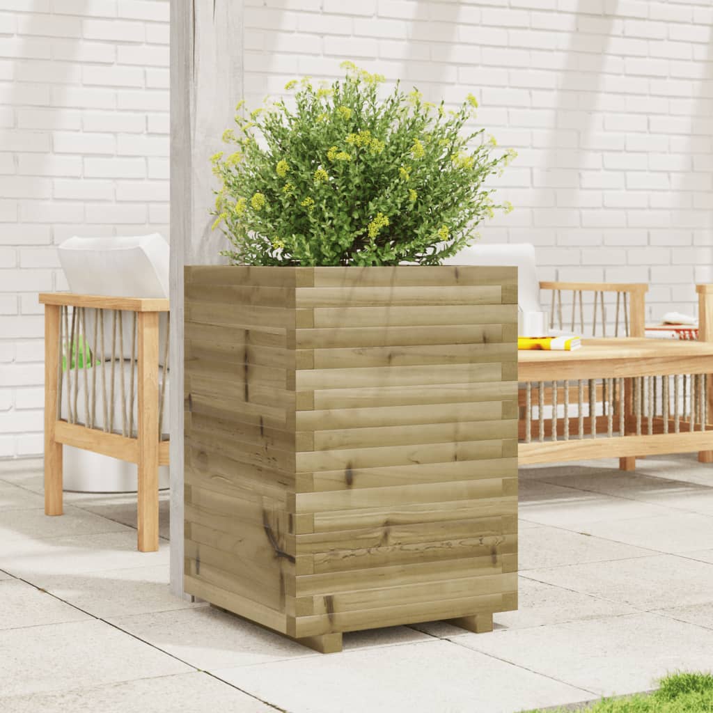 Vidaxl plantenbak 50x50x72 cm geïmpregneerd grenenhout